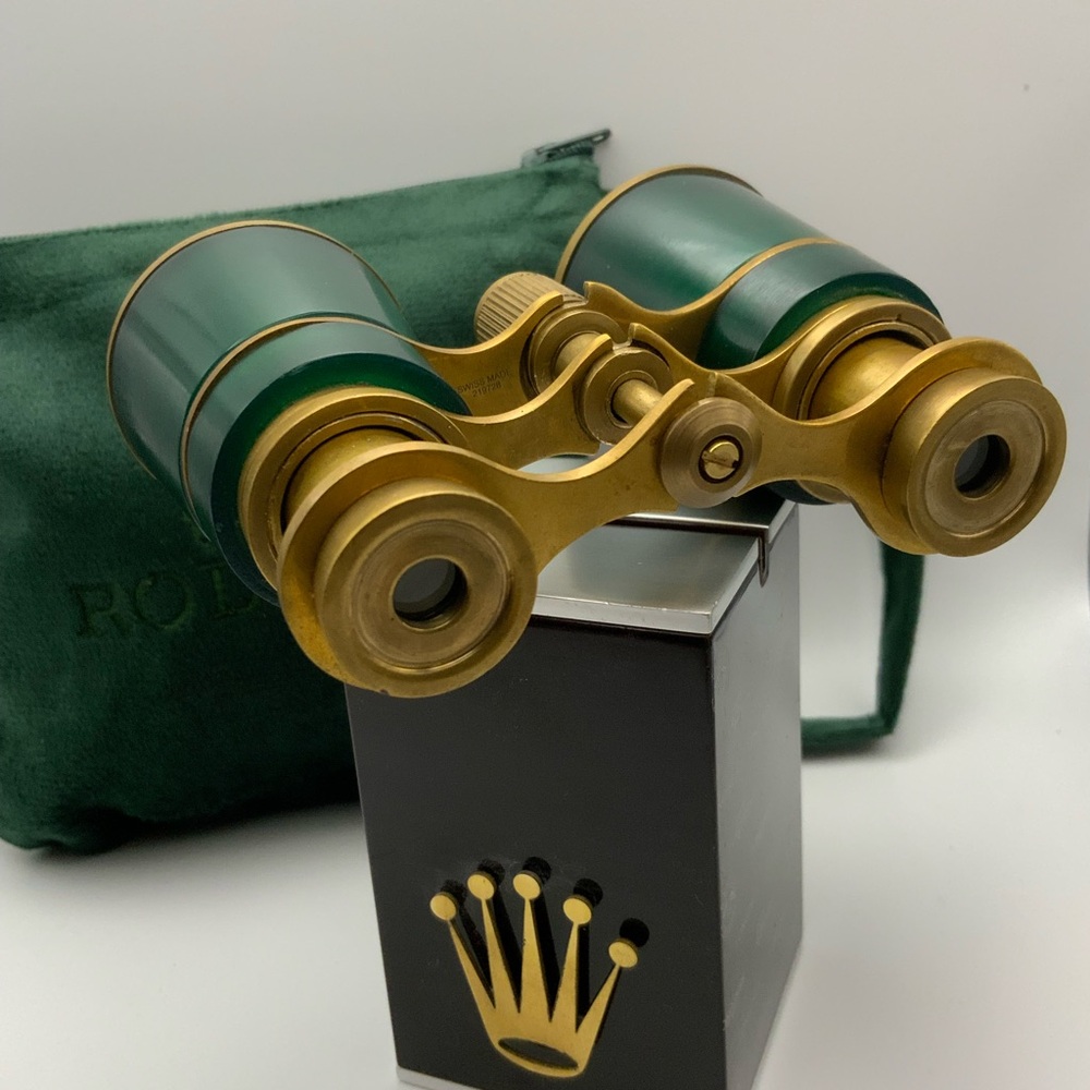 Rolex Green and Gold Opera Glasses - Picture 5 of 6